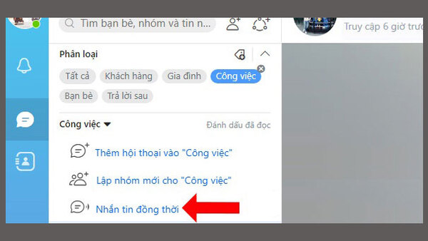 Cách gửi tin nhắn hàng loạt trên zalo