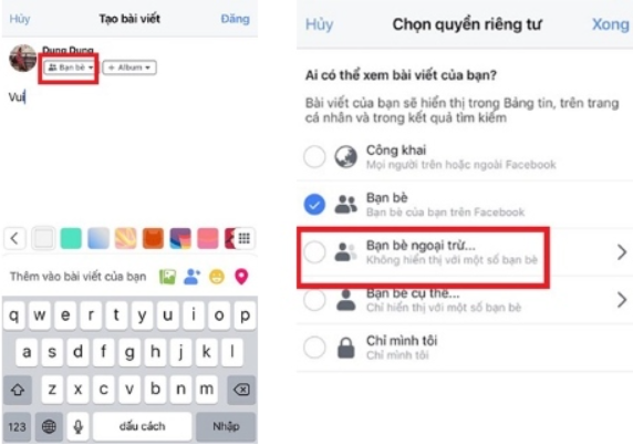 Hướng dẫn cách an bài viết trên Facebook với bạn be cụ thể