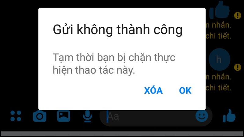 update nội dung tin nhắn vi phạm tiêu chuẩn cộng đồng