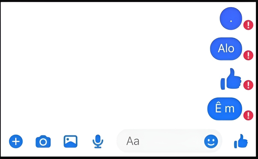 nguyên nhân messenger không gửi được tin nhắn có dấu chấm than đỏ là gì
