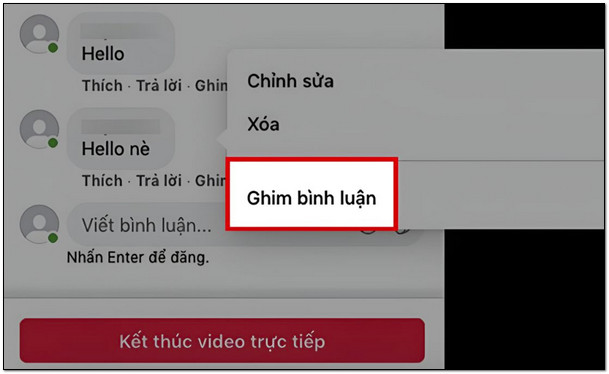 Hướng dẫn cách khắc phục lỗi không ghim được bình luận trên facebook